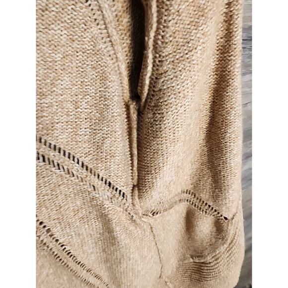SUNDANCE Belted Tan Cardigan Tunic Sweater Womens Med Boho Hippie - Picture 6 of 11